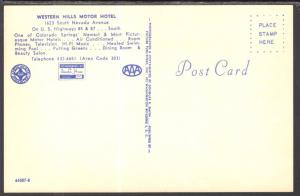 Western Hills Motor Hotel,Colorado Springs,CO