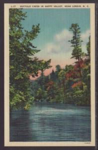 Buffalo Creek in Happy Valley Near Lenoir NC Postcard 4494