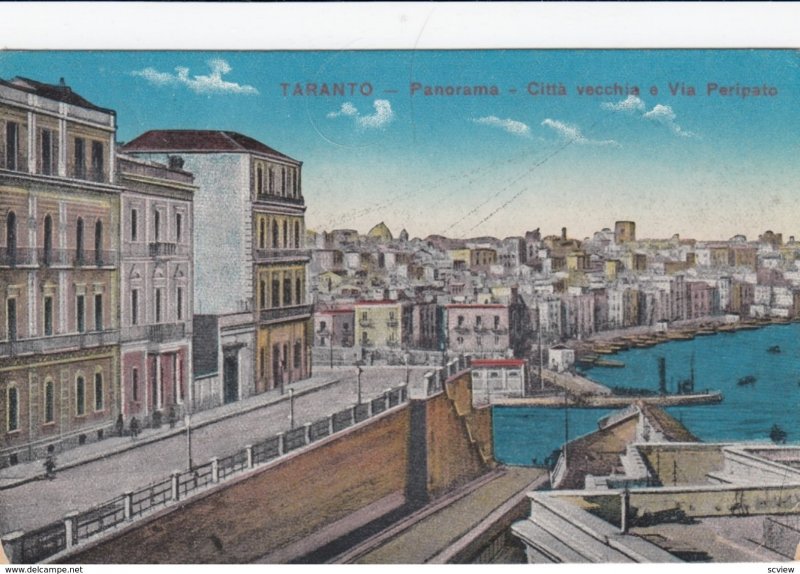 TARANTO, Puglia , Italy , 1900-10s ; Citta vecchia e Via Peripso