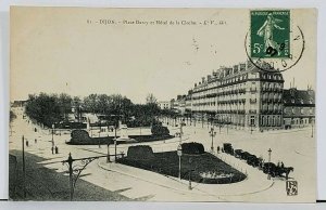 France DIJON Place Darcy et Hotel de la Cloche Postcard L15