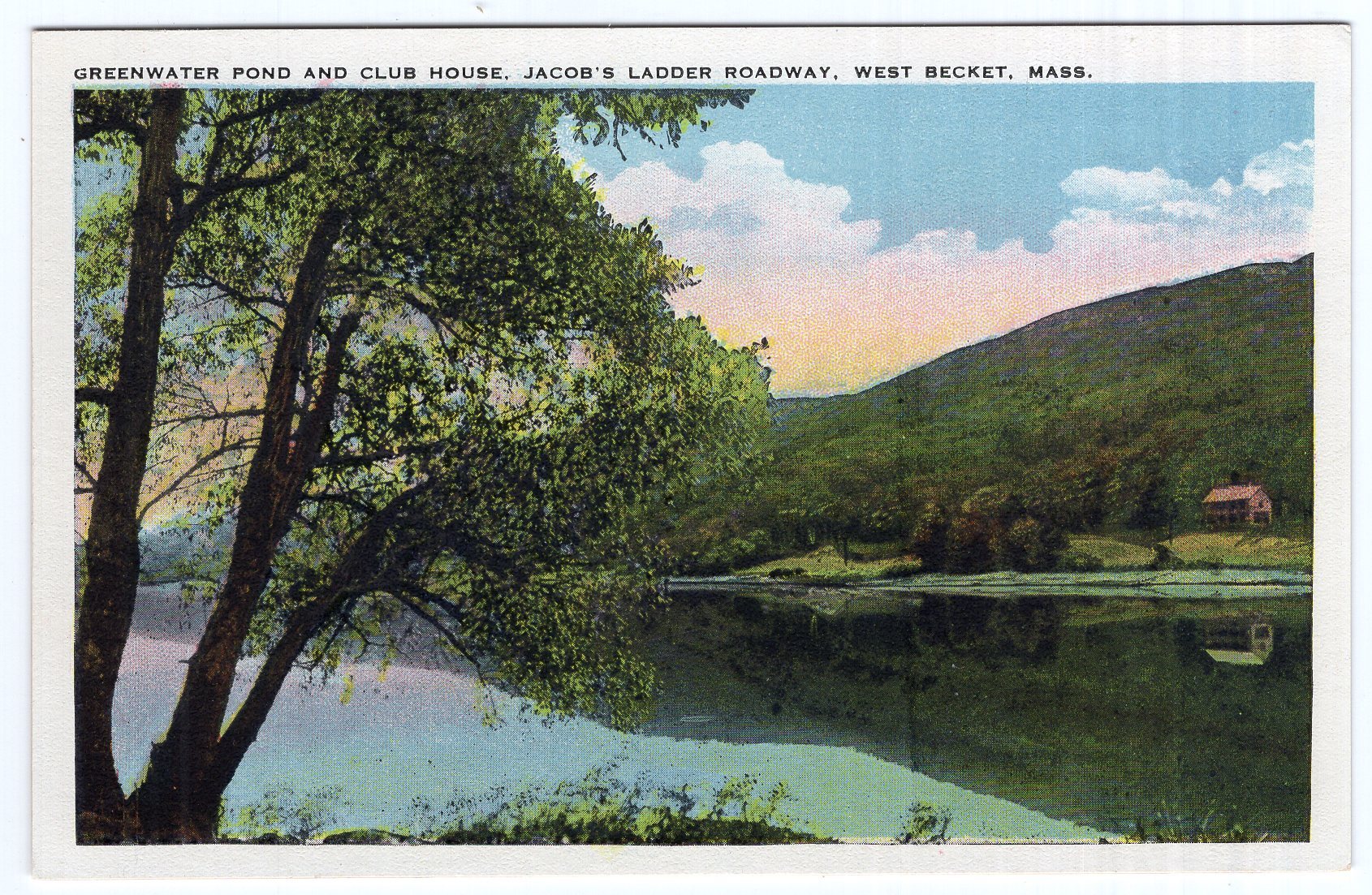 West Becket, Mass, Greenwater Pond and Club House, Jacob's Ladder