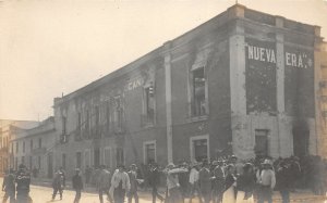 F55/ Mexico Foreign RPPC Postcard c1910 Nueva Era Hotel Fire Disaster