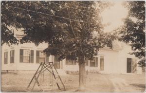 Maine Me Real Photo RPPC Postcard 1913 NORRIDGEWOCK Homes Swing