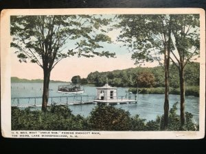 Vintage Postcard 1919 U.S. Mail Boat Uncle Sam The Weirs Lake Winnipesaukee NH