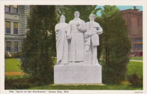 Wisconsin Green Bay Spirit Of The Northwest Monument Curteich