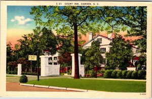 Postcard HOTEL SCENE Camden South Carolina SC AM1476