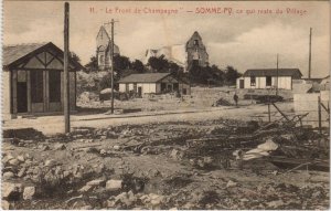 CPA Le Front de Champagne - Somme-Py - Ce Qui Reste du Village (1062959)