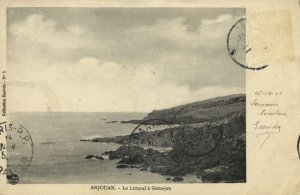 comoros, ANJOUAN, Le Littoral à Gomajou (1911) Postcard