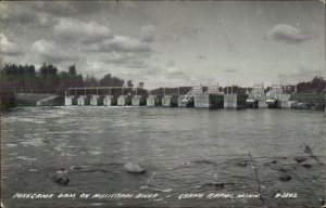 Grand Rapids MN Pokegama Dam Real Photo Postcard