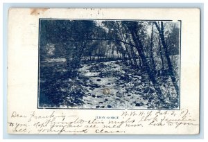 1907 Ilion Gorge Utica New York NY West Winfield NY Posted Antique Postcard