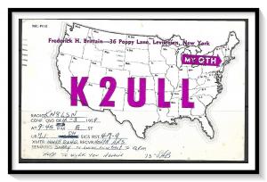 New York, Levittown QSL Ham Radio - (MX-008)