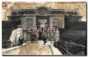 Old Postcard Maubeuge Porte de Mons outside Riviera