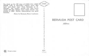 Gibb's Hill Lighthouse Ends at Bermuda's Hightest Point Bermuda Island Unused 