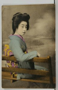 Beautiful Young Geisha Girl Japanese Chinese Postcard M2