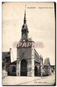 Postcard Old Mamers Notre Dame Church
