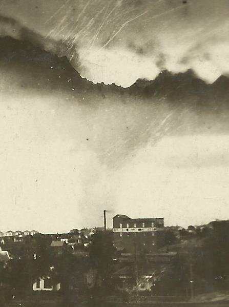 Norton KANSAS RP 1909 TORNADO Twister CYCLONE TOUCHING DOWN Storm Clouds
