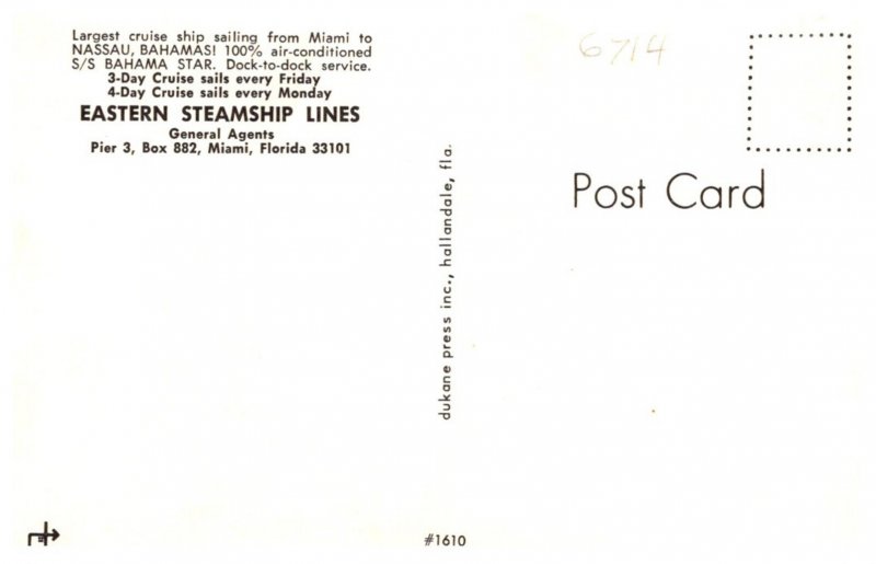 S.S. Bahama Star , Eastern  Steamship Lines