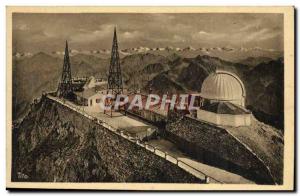 Old Postcard The Pyrenees L & # 39Observatoire Pic du Midi