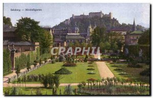 Postcard Old Salzburg Mirabellgarten