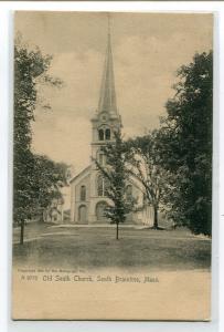 Old South Church South Braintree Massachusetts 1907c postcard