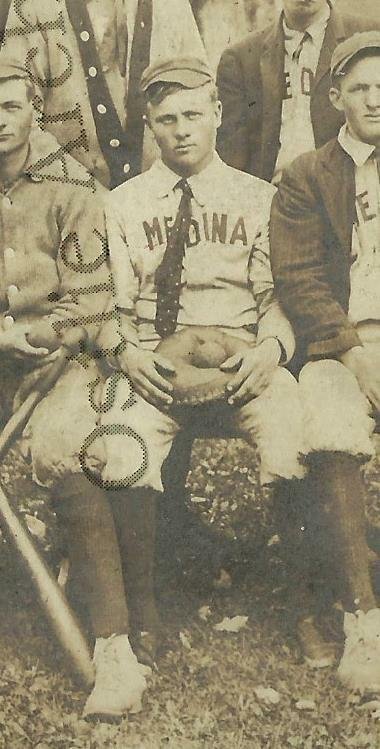 Medina MINNESOTA RP c1910 BASEBALL TEAM Uniforms nr Lake Minnetonka Maple Grove