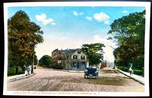 Vintage Postcard 1907-1915 Junction of 3rd & Westwood Avenues, Long Branch, NJ