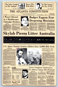 1990 Duluth Minnesota MN Postcard Skylab Falls Orbit Space Station Pieces Litter