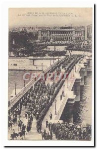 Paris (8th) Postcard Old Visit M Alfonso XIII in Paris The Royal procession o...