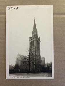 VINTAGE UNUSED POSTCARD - ST. ANDREW'S CHURCH, RUGBY, WARWICKSHIRE, ENGLAND