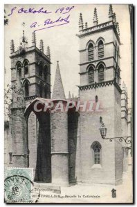 Montpellier - Facade of the Cathedral - Old Postcard