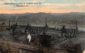 Woodlawn Pennsylvania Jones & Laughlin Steel Co. Blast Furnaces PC U13658