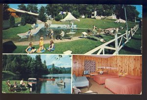Lake Placid, New York/NY Postcard, Wildwood On The Lake Resort, Pool