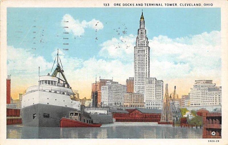 Ore Docks, Terminal Tower Cleveland, Ohio OH