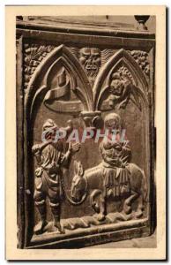 Old Postcard The Artistic Morvan Saulieu Basilique Saint Andoche lateral pane...