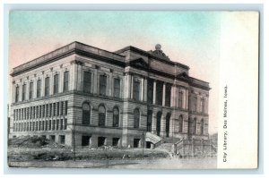 c1910's City Library Building Des Moines Iowa IA Unposted Antique Postcard