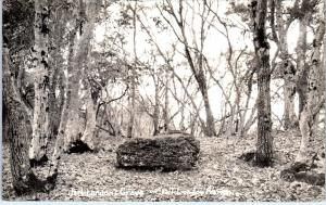 RPPC GLEN ELLEN, CA  JACK LONDON'S GRAVE  at his RANCH    c1930s  Postcard
