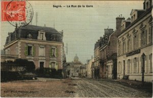 CPA SEGRE La Rue de la Gare (127354)