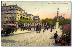 Paris Old Postcard Place du Chatelet