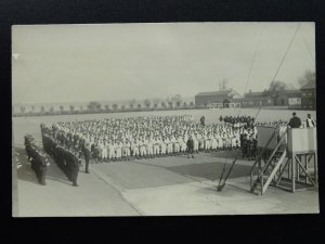 Suffolk SHOTLEY BARRACKS HMS Ganges SERMON c1930s RP Postcard by Edith Driver