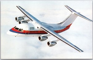 Airplane United Express BAe 146 by Aspen Airways Air Transportation Postcard