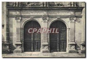 Old Postcard Chateay Azay le Rideau Gate Main Facade