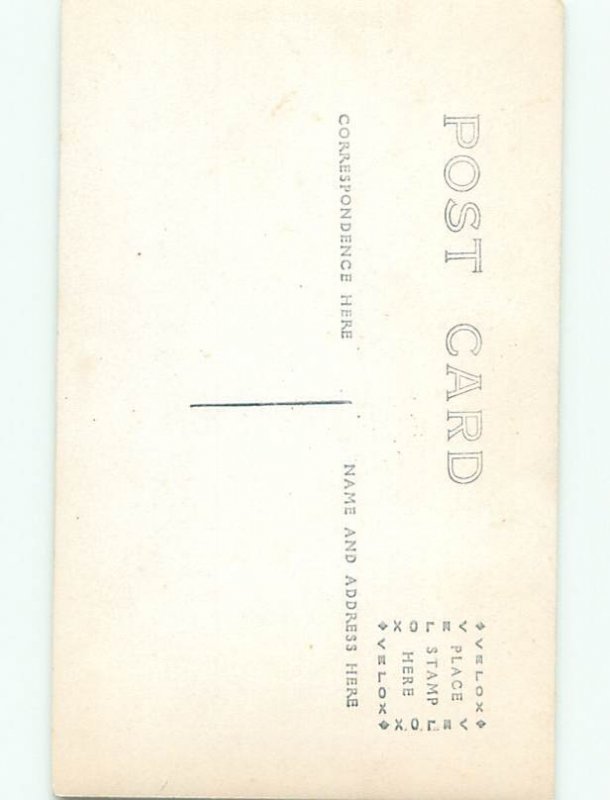 Old rppc BUILDING SCENE Architecture Postcard AB1015