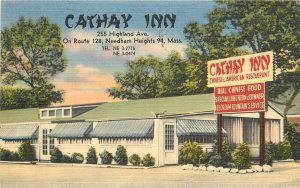 Postcard 1987 Massachusetts Needham Heights Cathay Inn occupation MA24-1348