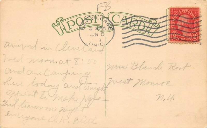 LP66 Dover Center   Ohio Postcard Roadside Tourist Camp 