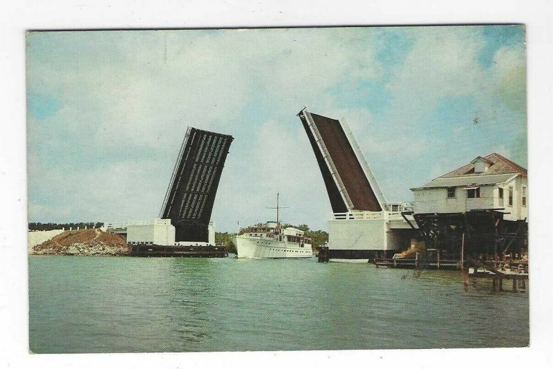 1960's Jawfish Creek Bridge, Overseas Highway, Key West, Florida Chrome Postcard