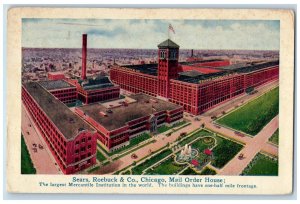 Chicago Illinois IL Postcard Sears Roebuck And Company Building Exterior 1911