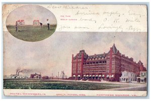 1909 Hotel Chamberlin Fortress Monroe VA Basking Ridge NJ PMC Postcard