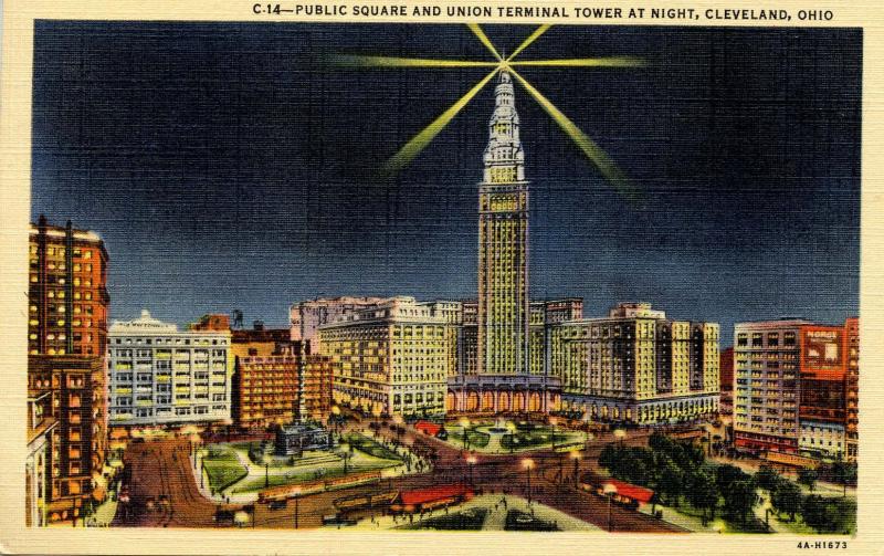 OH - Cleveland. Public Square and Union Terminal Tower