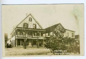 So Pines NC Street Vue Tree Cages RPPC Postcard