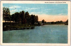 Postcard WATER SCENE Salem Ohio OH AN8709